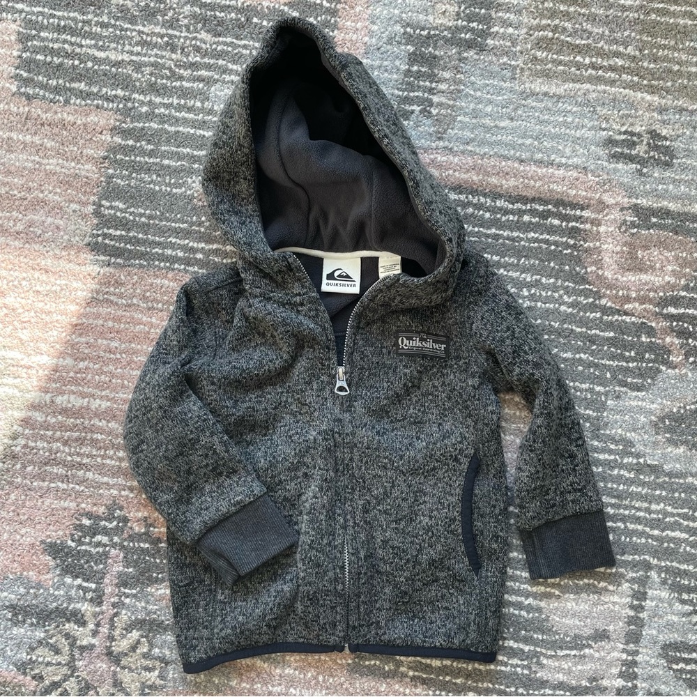 Quiksilver toddler fleece zip-up hoodie
